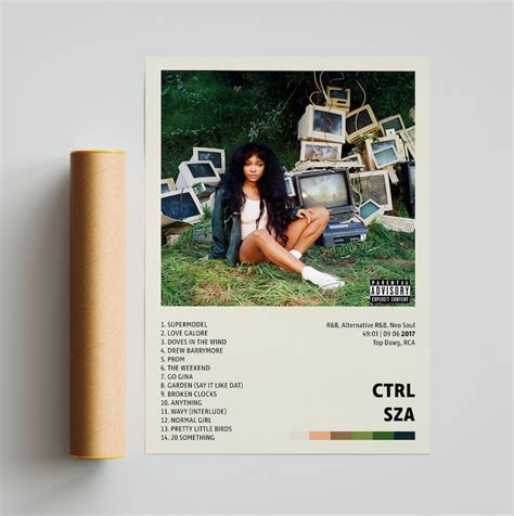 Sza Posters Ctrl Poster Album Cover Poster Poster Print Etsy