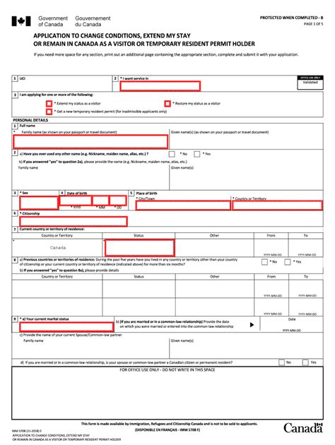 Canada Imm 5708 Formerly Imm 1249 2018 Fill And Sign Printable