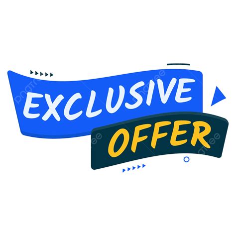 Design De Banner De Oferta Exclusiva Vetor Png Exclusivo Oferta