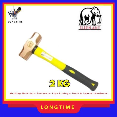 Jual Palu Tembaga Copper Hammer Non Sparkling Fiberglass 2kg X 45cm