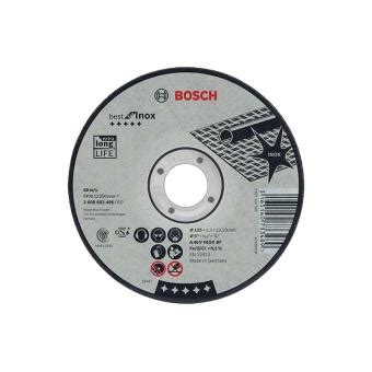 Disque Best À Tronçonner Bosch À Moyeu Plat Spécial Inox 125X1 5 Mm