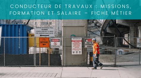 Le Conducteur De Travaux Missions Salaire Et Formation Personne