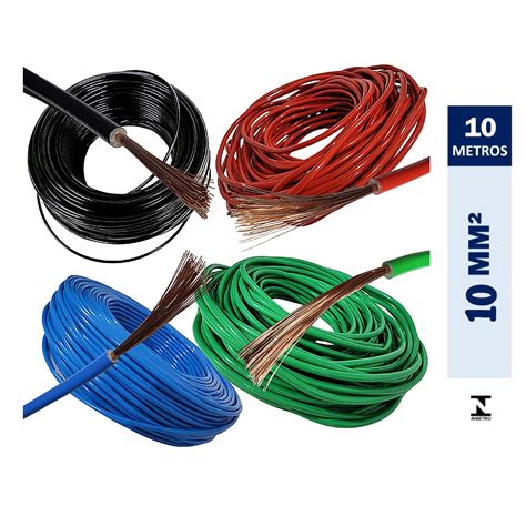 Fio Eletrico 10mm 10 METROS Cabo Flexivel ANTICHAMA Certificado