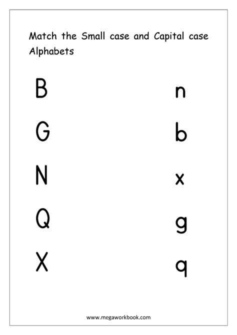 Alphabet Worksheets Matching