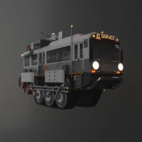 Sci Fi Bus Concept 3d Model Cgtrader