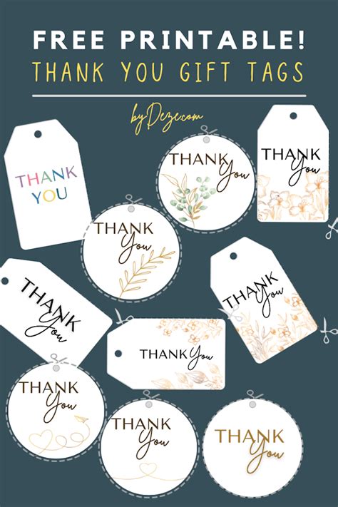 Free Printable Printable Thank You Tags Printable Templates Free