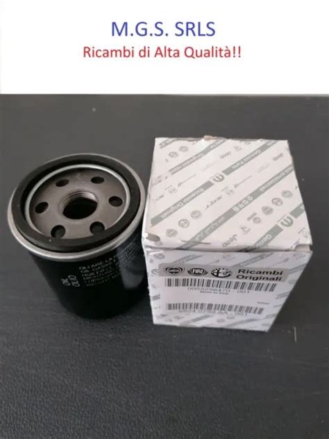 FILTRO OLIO ORIGINALE 55256470 Alfa Romeo Mito Fiat Punto 500 Iso 6415