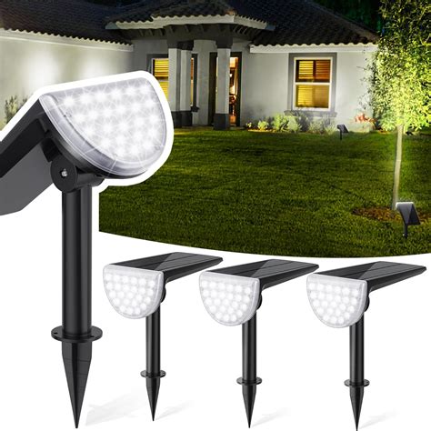 Jsot Solar Spotlights Outdoor Solar Lights Outdoor Waterproof Landscape Lighting Solar Powered