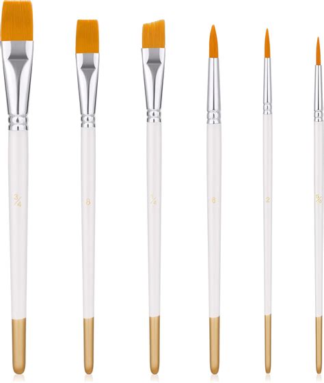 Amazon Jeffdad Cake Painting Brushes 6Pcs Food Paint Brush White