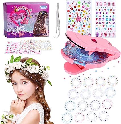 SEMKOTREE Hair Gem Stamper Hair Gems Hair Bedazzler Kit With 420