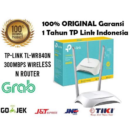 Jual Tp Link Tl Wr840n 300mbps Wireless N Router Original Garansi Resmi