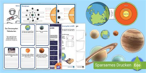 Unser Sonnensystem Lapbook Teacher Made Twinkl