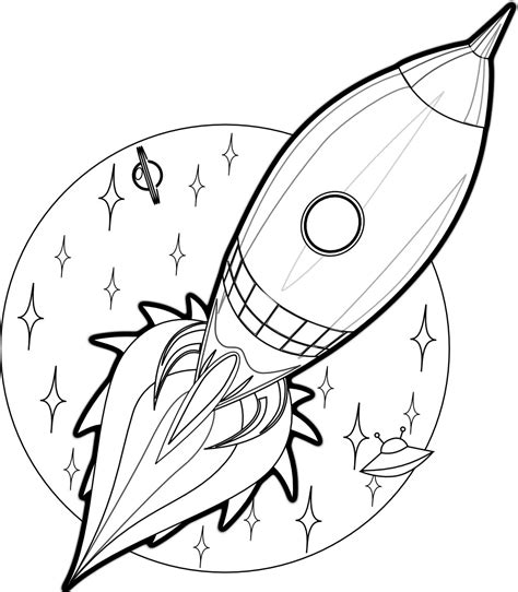 Rocket Drawing For Kids at PaintingValley.com | Explore collection of ...