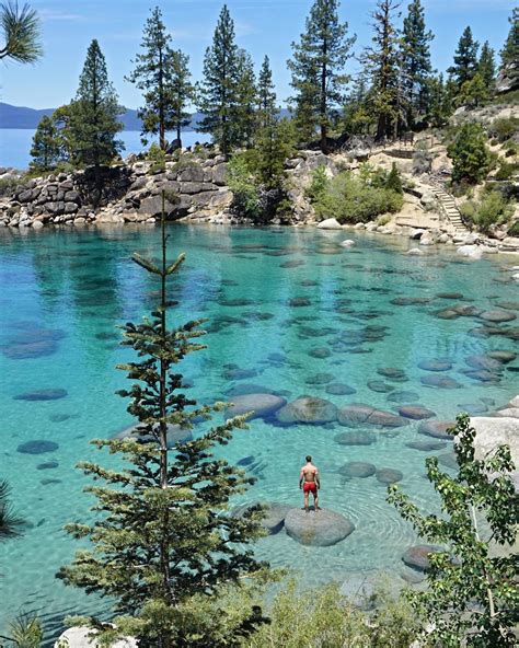 Hitting The Glassy Water Secret Coves At Lake Tahoe For A Few 🤘