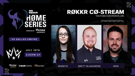 Minnesota RØkkr Co Stream RØkkr Vs Dallas Empire RØkkr Home Series