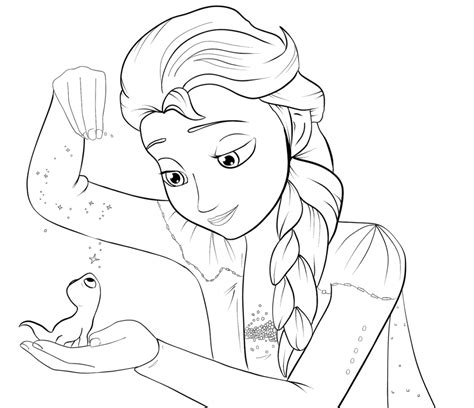 Elsa Fairy Tale Coloring Book From Disney To Print And Online