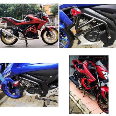 Jual Crashbar Tubullar Yamaha Vixion R Plus Jalu Silider Agna Shopee