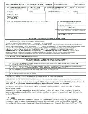 Fillable Online Modification No To Contract No Nrc Hq C