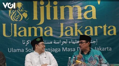 Di Forum Ijtima Ulama DKI Cak Imin Sebut Bakal Bahas Disiplin Label