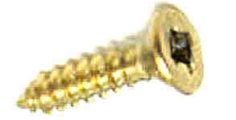 4 X 58 Flat Head Screw Square Drive Brass Plated 25 Pcs