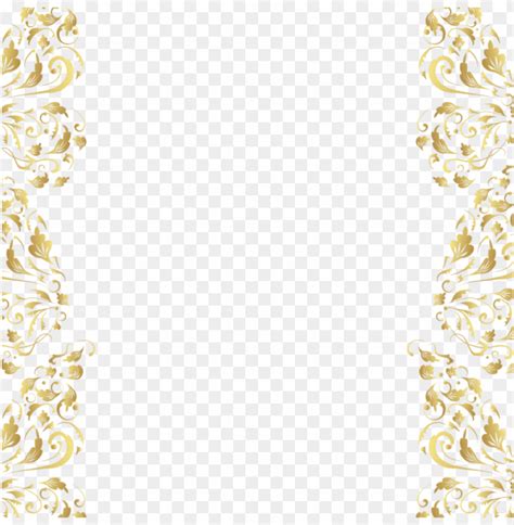 Gold Floral Border Png Png Transparent With Clear Background Id