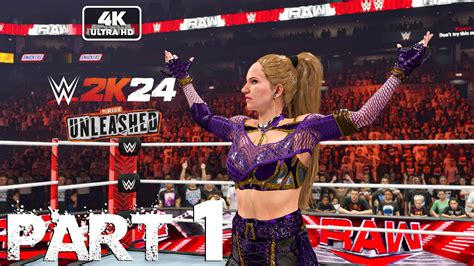 WWE 2K24 MyRise UNLEASHED Gameplay Walkthrough Part 1 FULL GAME 4K