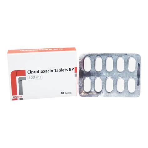 Ciprofloxacin 500mg Bp 10t Aversi