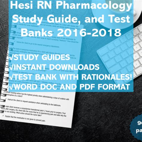 Hesi RN Pharmacology 2016 2018 Study Guide Review And Test Bank Test