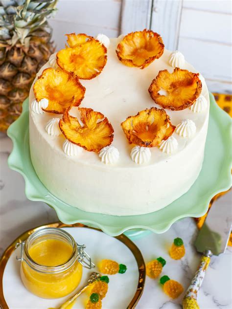 Pineapple Cake With Pineapple Buttercream Video Tatyanas Everyday Food