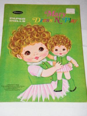 Mary Dress N Play Vtg S Whitman Paper Doll Book Doll Clothes