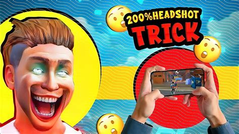 200 Headshot Trick In Freefire 🔥 How To Perfect Rotation Drag In