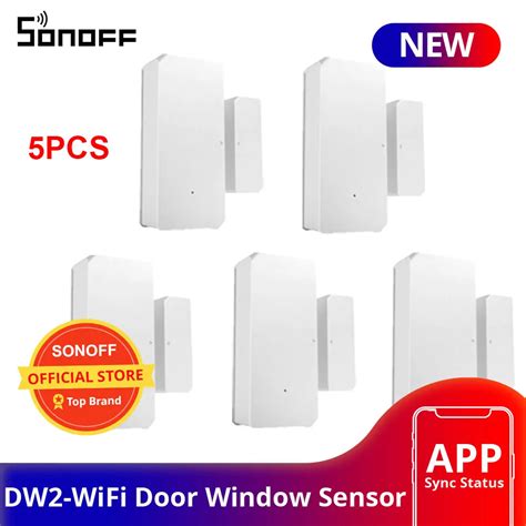 1 3 5 10 Adet SONOFF DW2 Ak Ll Ev G Venlik WiFi Kap Pencere Sens