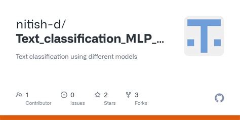 GitHub Nitish D Text Classification MLP CNN LSTM Text Classification