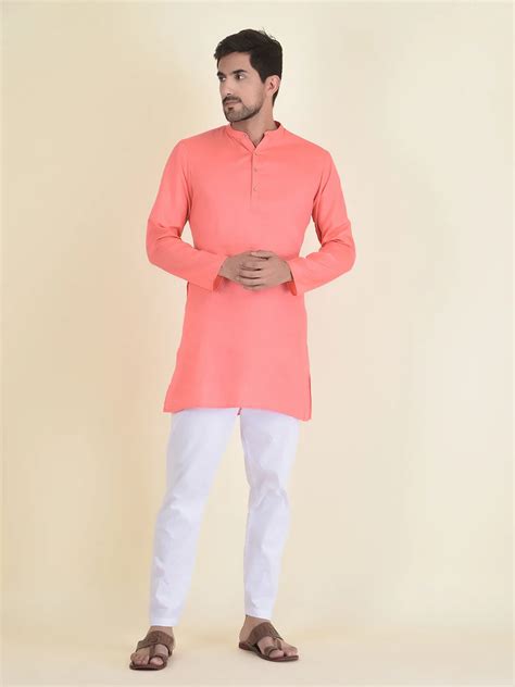 Deyann Cotton Jacquard Woven Design Kurta With Pyjama Set For Men Deyann