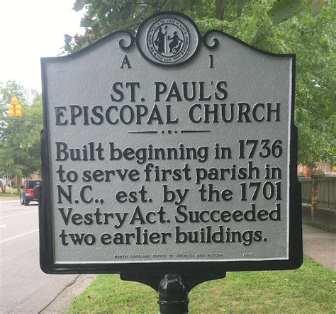 Read the Plaque - ST. PAUL'S EPISCOPAL CHURCH.