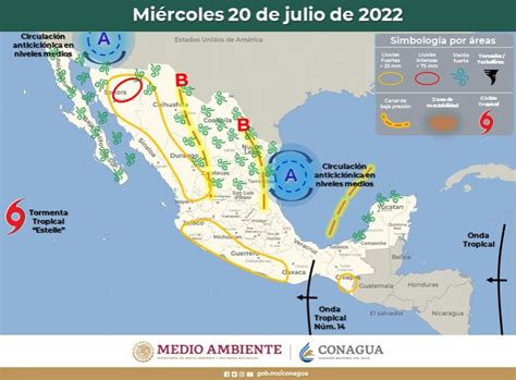 Onda Tropical Estados A Los Que Se Desplaza A Partir De Hoy