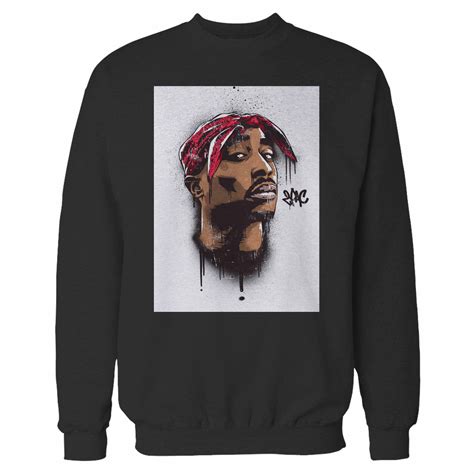 2pac Tupac Shakur Inspired Crewneck Sweatshirt