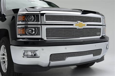 2014 2015 Silverado 1500 Z71 Billet Grille Polished 2 Pc Overlay