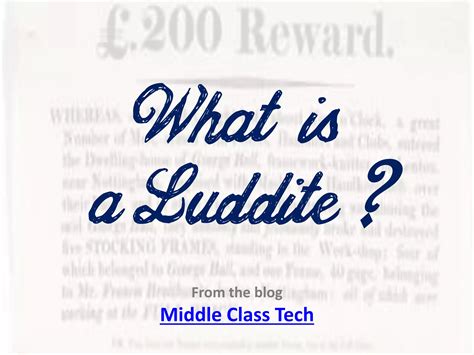 What is a Luddite? | PPT