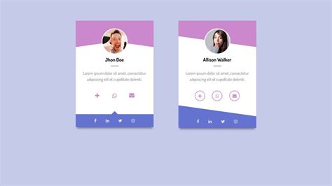 Codepen Profile Cards