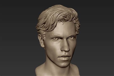 Male Head With Hair Sculpt 3d Model Cgtrader