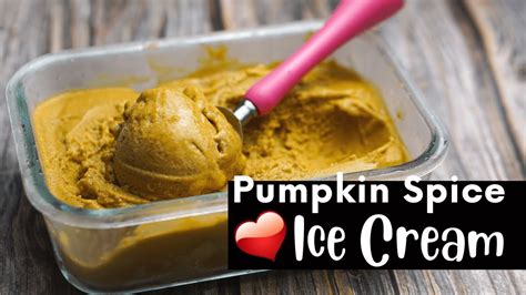 Pumpkin Spice Ice Cream Using Cuisinart Ice Cream Maker YouTube