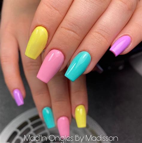 Beautiful Multi Colored Nails Designs For Summer The Glossychic