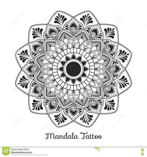 Projeto Decorativo Do Ornamento Da Mandala Ilustra O Do Vetor