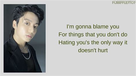 Jungkook Hate You Easy Lyrics Youtube