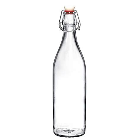 Bouteille En Verre 1l Personnalisée Avec Bouchon Mécanique