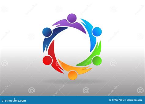 Logo Teamwork Partner Business People Icon Vector Stock Vector - Illustration of friendship ...