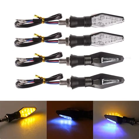 USeeworld 4 Pcs Frecce Moto Indicatori Di Direzione Della Moto A 12 LED