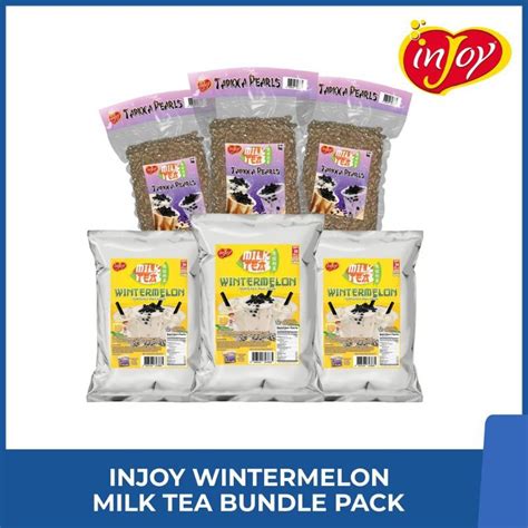 Injoy Bundles Wintermelon Milk Tea With Tapioca Pearls Instant