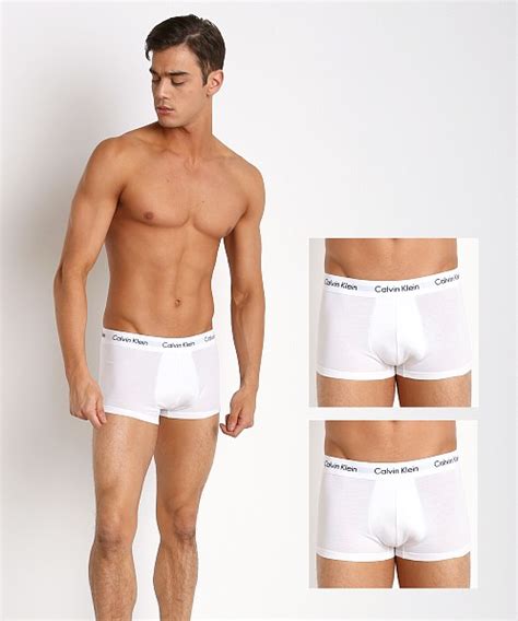 Calvin Klein Cotton Stretch Low Rise Trunk 3 Pack White Nu2664 100 Free Shipping At Lasc